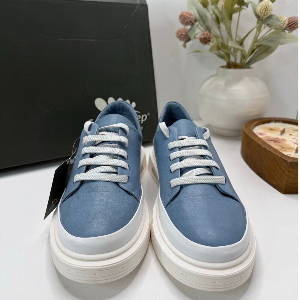 Spring Step Dune Platform Sneaker Blue Women's 7.5/EU 38 NWB FLAW - Picture 4 of 11